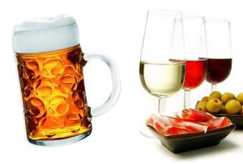 Wine and beer